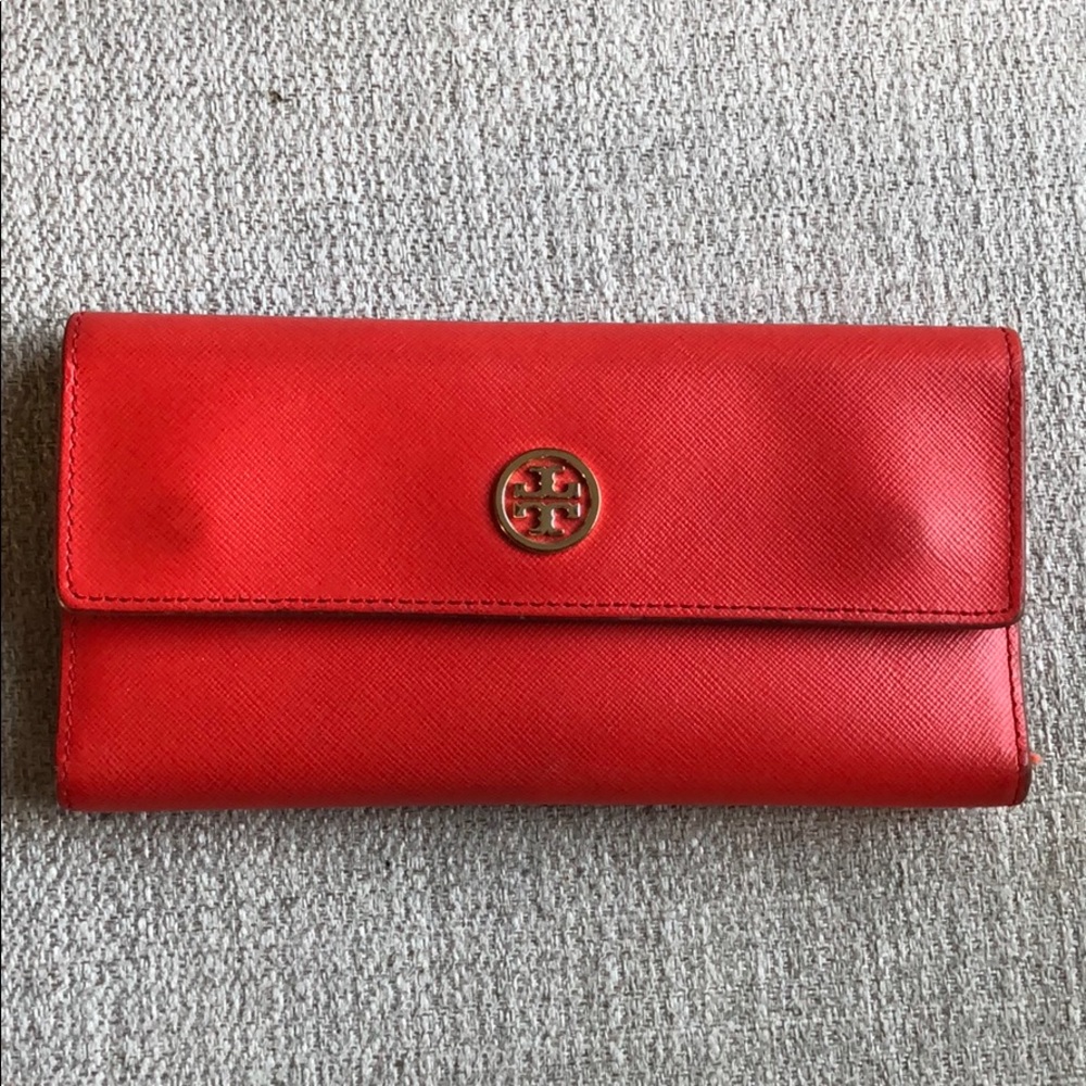TORY BURCH tri-fold wallet w/ coin pouch